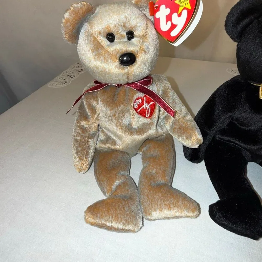 Ty Beanie Babies Lot The End Millennium “Millenium” Error Tag & Signature 1999 B
